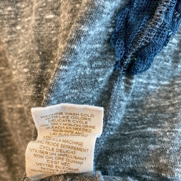 We The Free Womens Blue Gray Long Sleeve Top - Picture 5 of 5